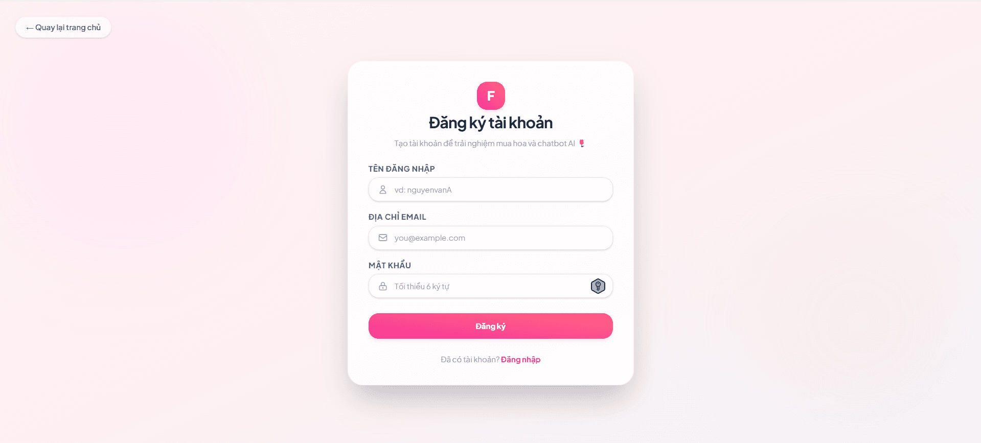 Website bán hoa tích hợp chatbot tư vấn thông minh thumbnail 10