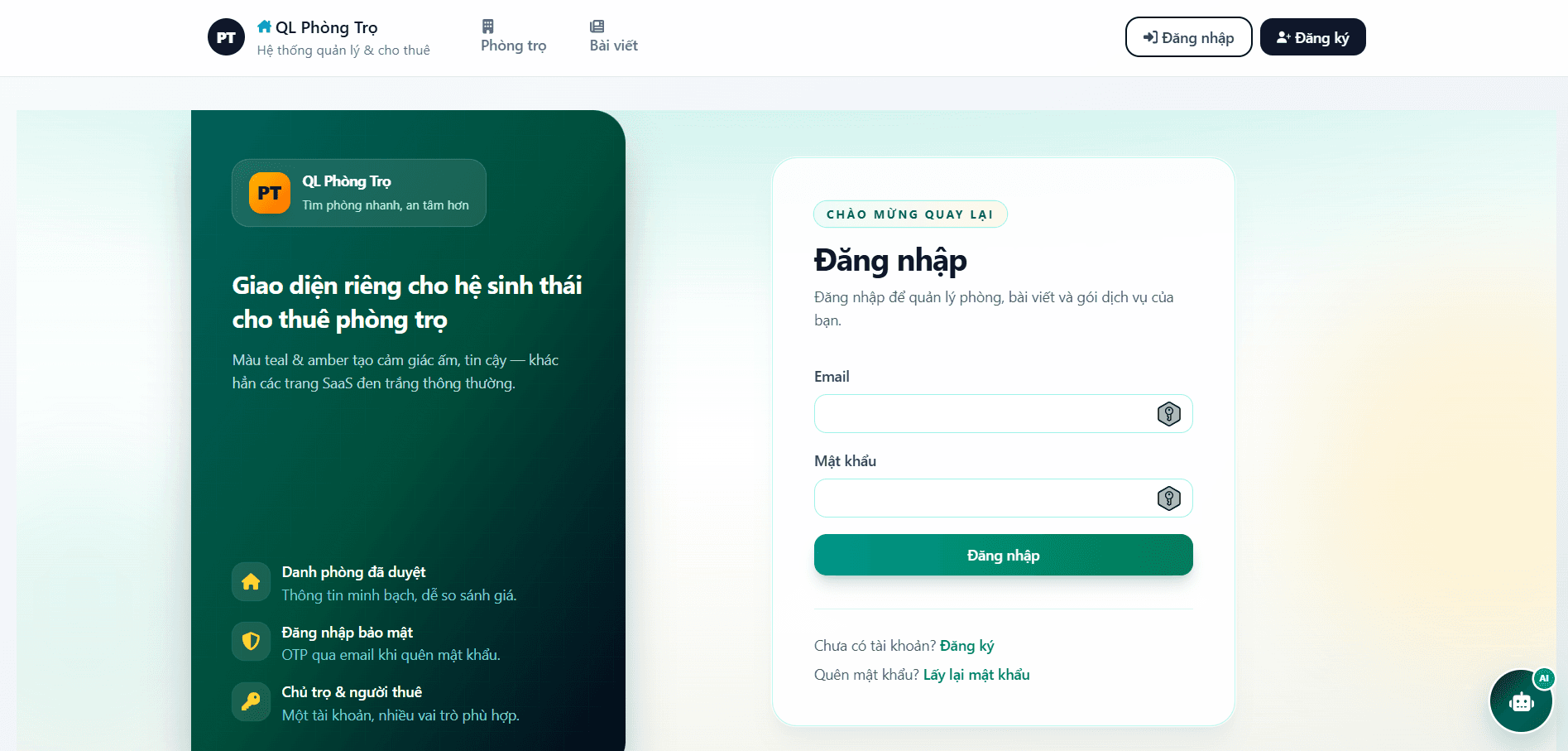 Website Quản Lý Phòng Trọ Tích Hợp AI Tư Vấn Và Cổng Thanh Toán VNPay thumbnail 2