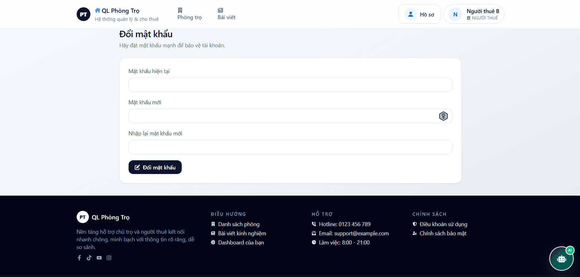 Website Quản Lý Phòng Trọ Tích Hợp AI Tư Vấn Và Cổng Thanh Toán VNPay thumbnail 14
